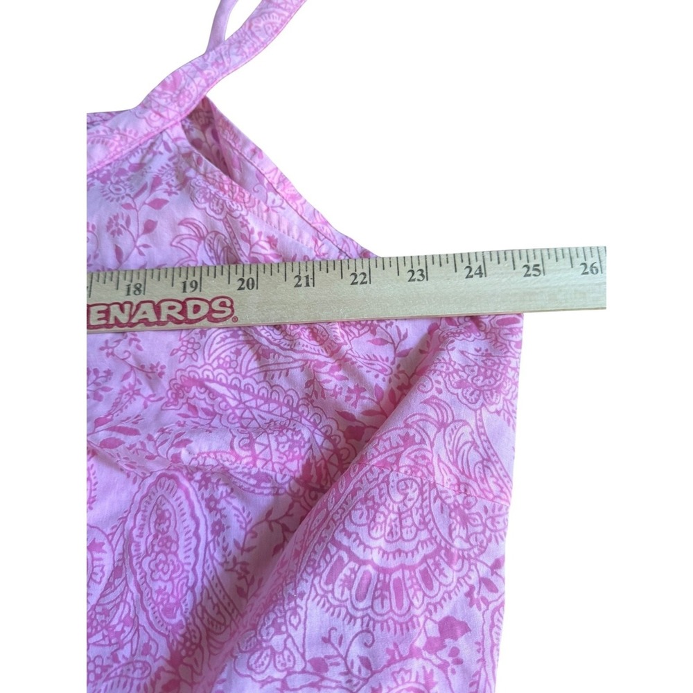 Cato Woman Pajama Set 26/28W Plus Size Pink Paisley Print Sleeveless Tank Pants - Picture 5 of 8